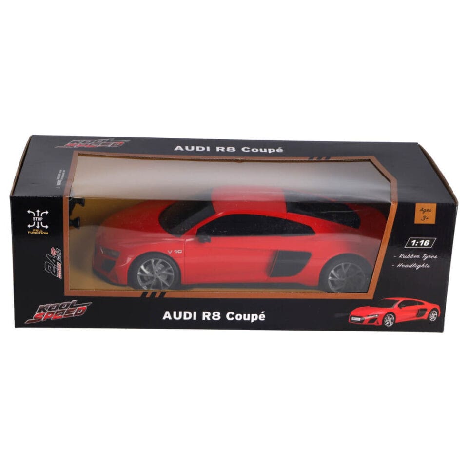 RC Audi R8 V10 Coupé 1:16 + Licht Rood