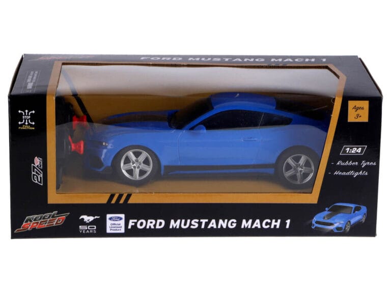 RC Ford Mustang Mach 1 1:24 + Licht Blauw