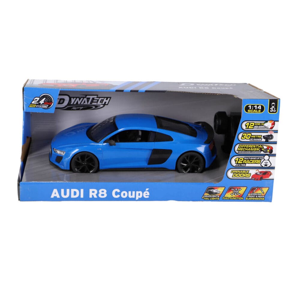 RC Audi R8 Coupé 1:14 + Licht Blauw