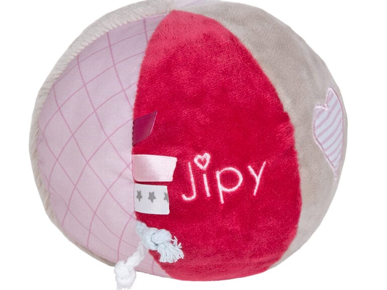 Jipy Knuffelbal + Geluid Roze