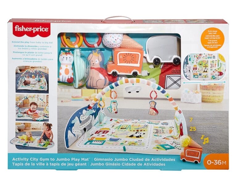 Fisher Price XL Activiteiten Speelmat 113 cm + Licht en Geluid