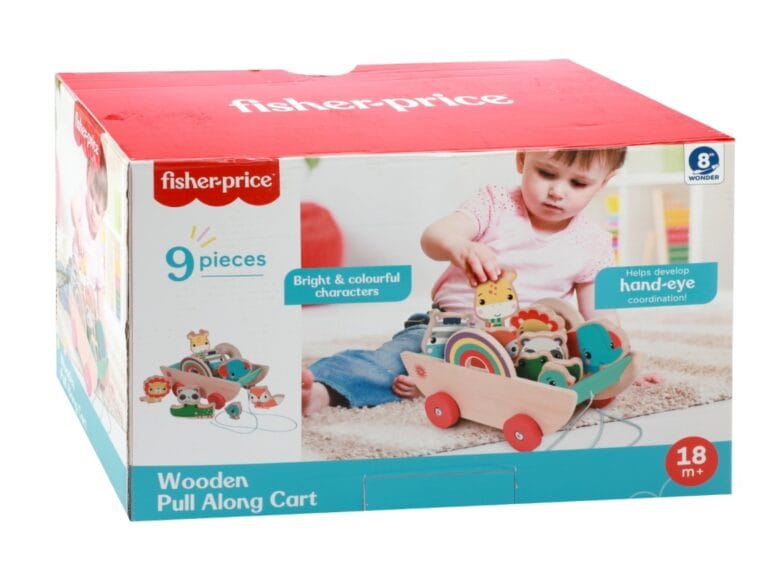 Fisher Price Houten Trekkar met Dieren