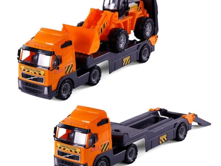 Polesie Volvo Vrachtwagen met Bulldozer Oranje/Zwart