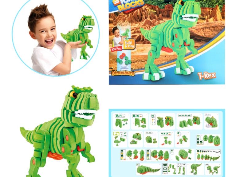 Toi-Toys Knutselpuzzel Dinosaurus 25