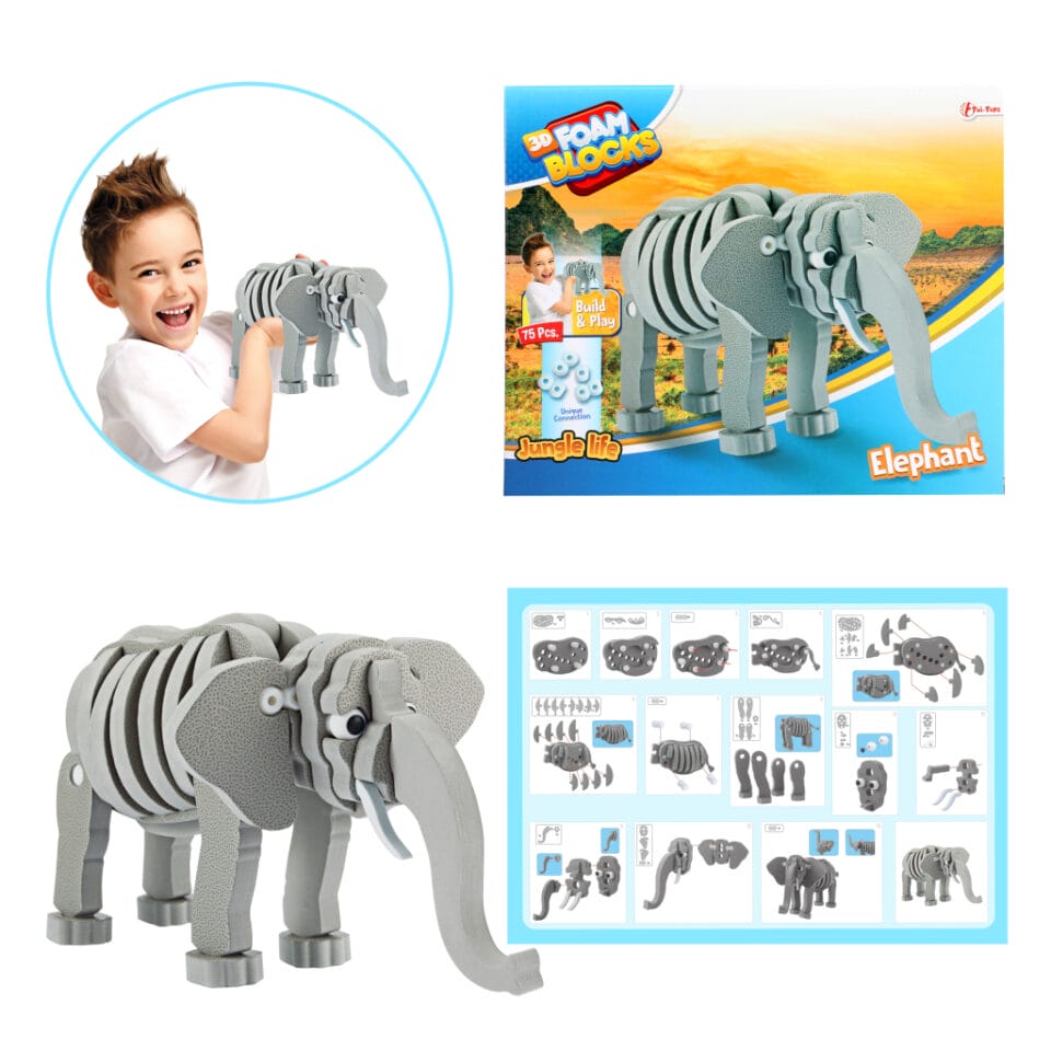 Toi-toys 3D Puzzel Olifant Junior 31