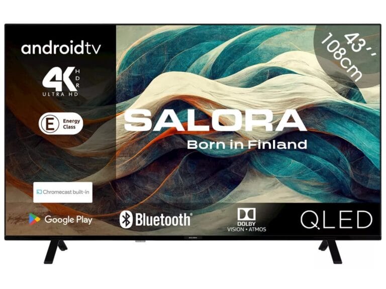 Salora 43QLED320 QLED 4K UHD TV 43 Inch Zwart