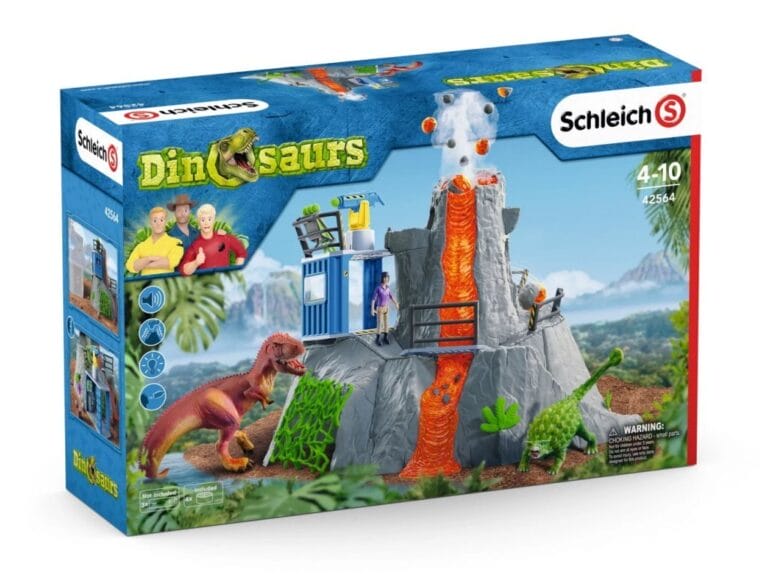 Schleich Dinosaurs Grote Vulkaanexpeditie + Licht en Geluid