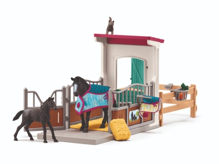 Schleich Horse Club Paardenbox + Merrie en Veulen