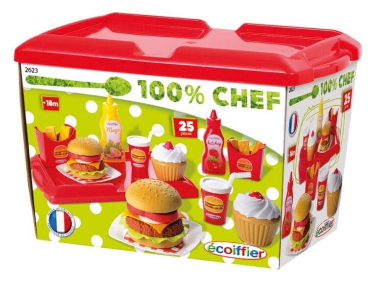 Ecoiffier 100% Chef Hamburgerset 36-delig