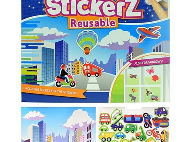 StickerZ Stickerboek Verschillende Voertuigen met Herbruikbare (Raam) Stickers