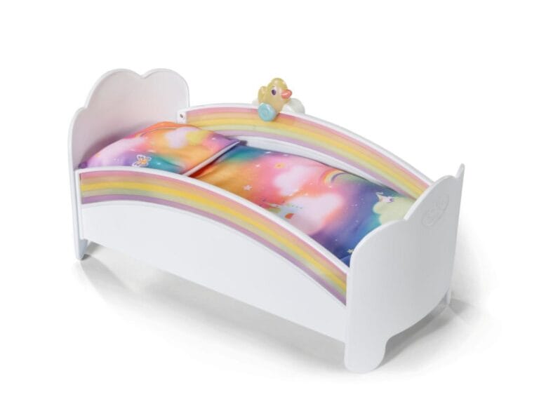 Baby Born Regenboog Bed + Licht en Geluid Wit