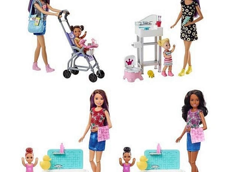 Barbie Skipper Babysitter Pop met Kind + Accessoires Assorti