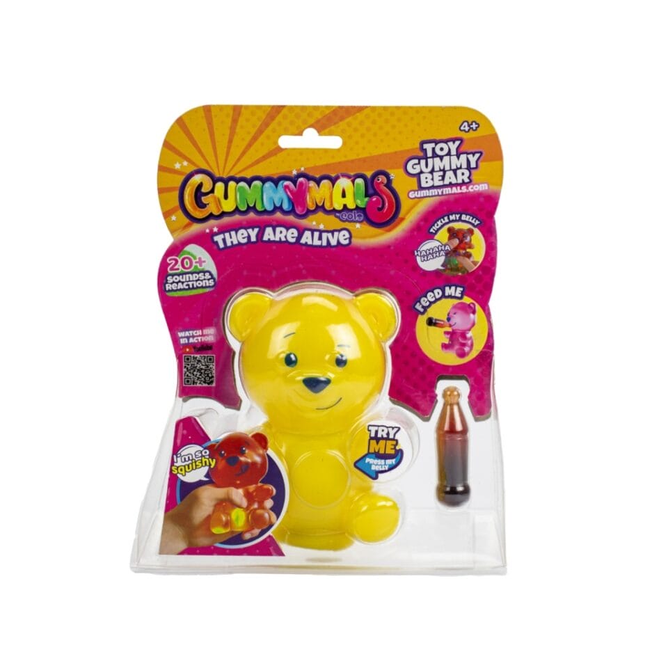 Jiggly Pets Gummymals Gummy Bear 12 cm + Licht en Geluid Geel