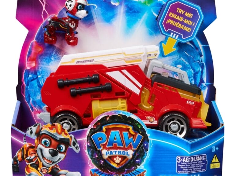 Paw Patrol Mighty Movie Brandweerauto met Marshall + Licht en Geluid