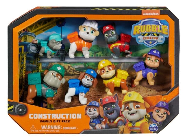 Paw Patrol Rubble and Crew Figuren 7 Stuks