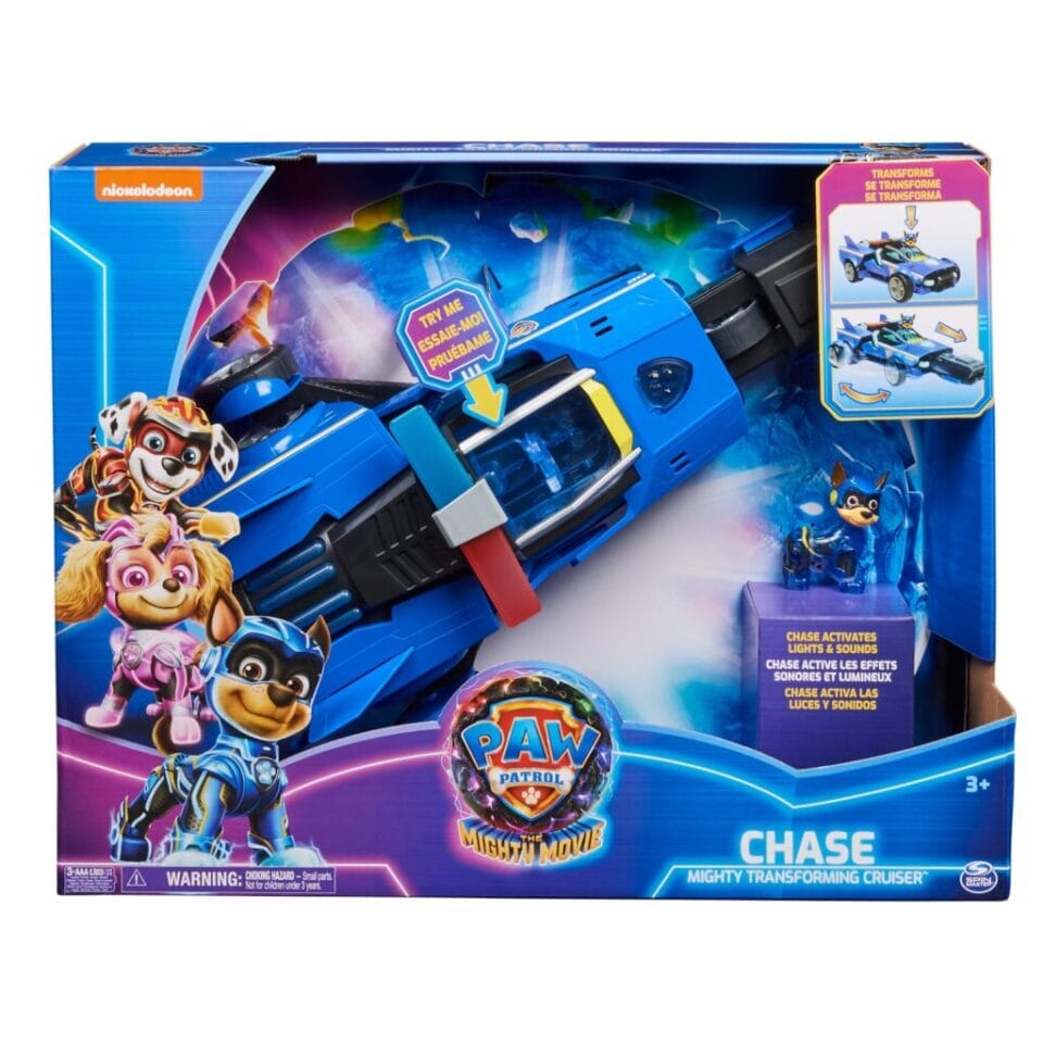 Paw Patrol The Mighty Movie Chase Raceauto + Licht en Geluid