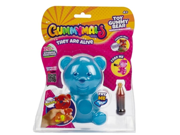 Gummymals Gummy Bear 12 cm + Licht en Geluid Blauw