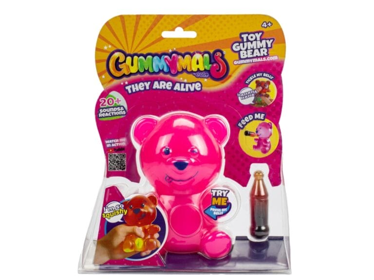 Gummymals Gummy Bear 12 cm + Licht en Geluid Roze