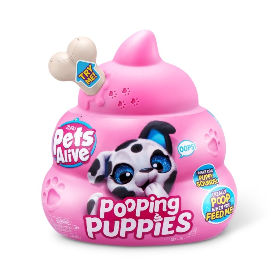 Zuru Pets Alive Pooping Puppies Knuffel Puppy + Geluid Assorti