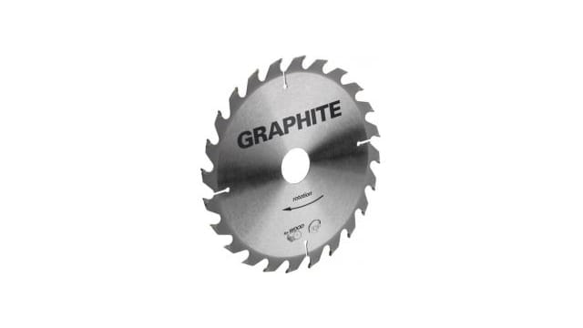 Graphite Cirkelzaagblad 165mm Asgat 30mm Tanden 24 Dikte 2