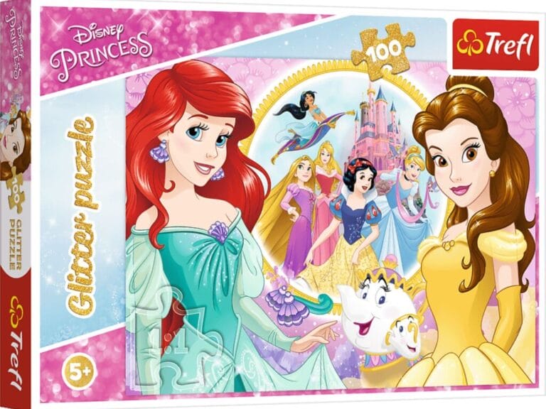 Trefl Glitter Puzzel Disney Princess 100 Stukjes