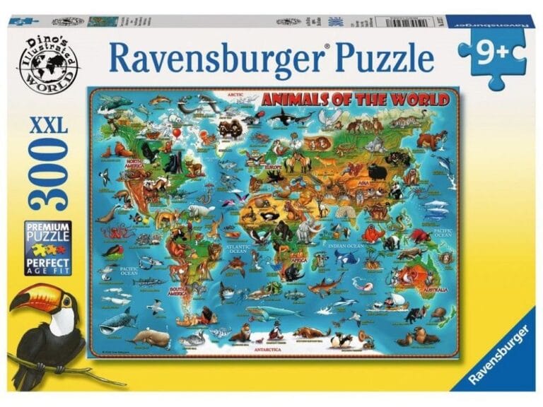 Ravensburger Puzzel Dieren Over De Wereld 300 Stukjes