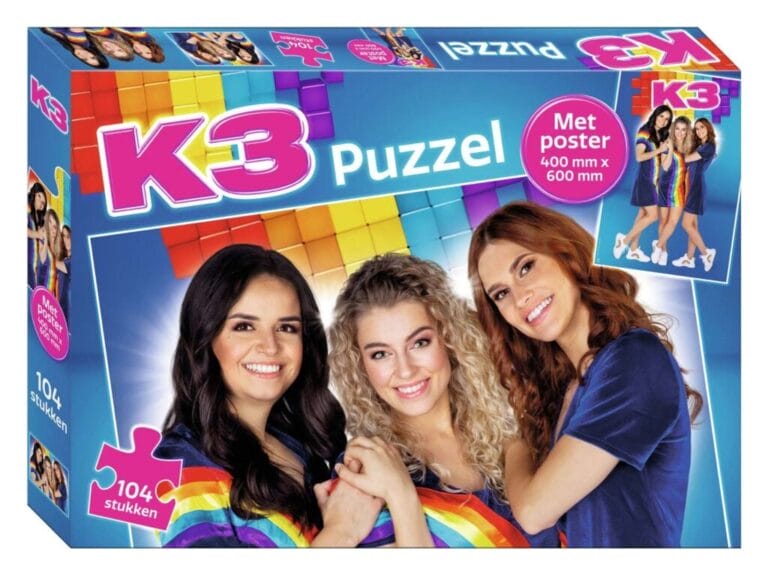 K3 Puzzel met Poster 104 Stukjes