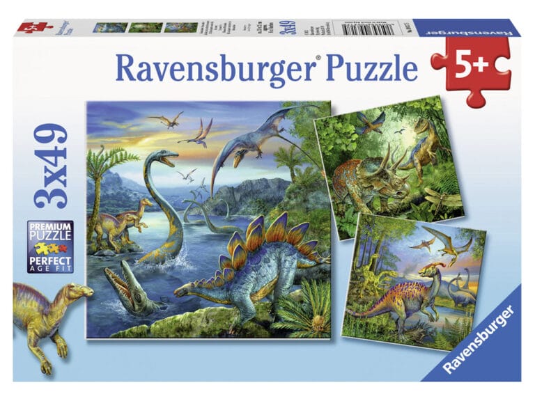 Ravensburger 3 Dinosauriërs Puzzels 3x49 Stukjes