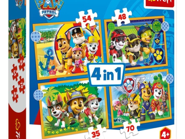 Trefl Paw Patrol 4in1 Puzzel 35-70 Stukjes