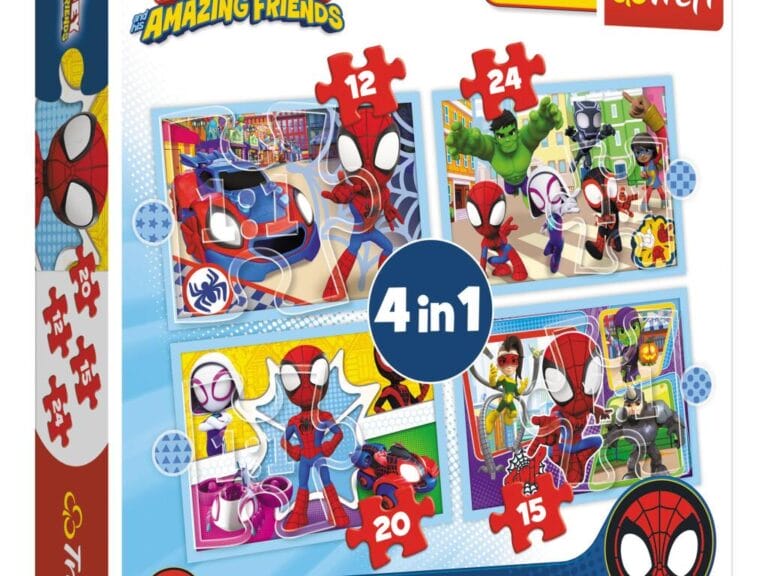 Trefl Spidey and Friends 4in1 Puzzel 12-24 Stukjes