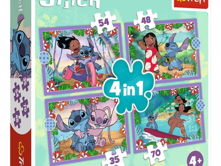 Trefl Disney Stitch 4in1 Puzzel 35-70 Stukjes