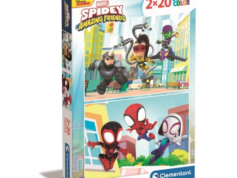 Clementoni Supercolor Puzzel Spidey and His Amazing Friends 2x20 Stukjes