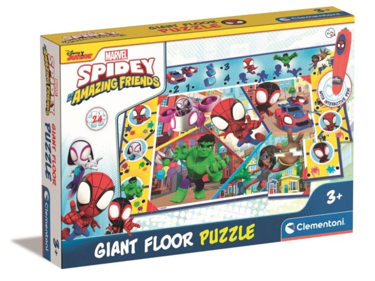 Clementoni Vloerpuzzel Spidey and Friends 24 Stukjes + Interactieve Pen