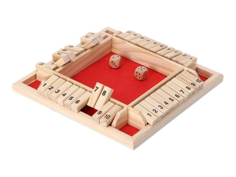 Houten Shut The Box voor 4 Spelers