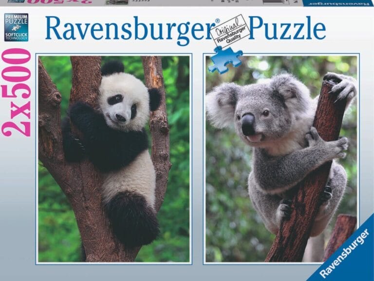 Ravensburger Puzzel Panda en Koala 2x500 Stukjes