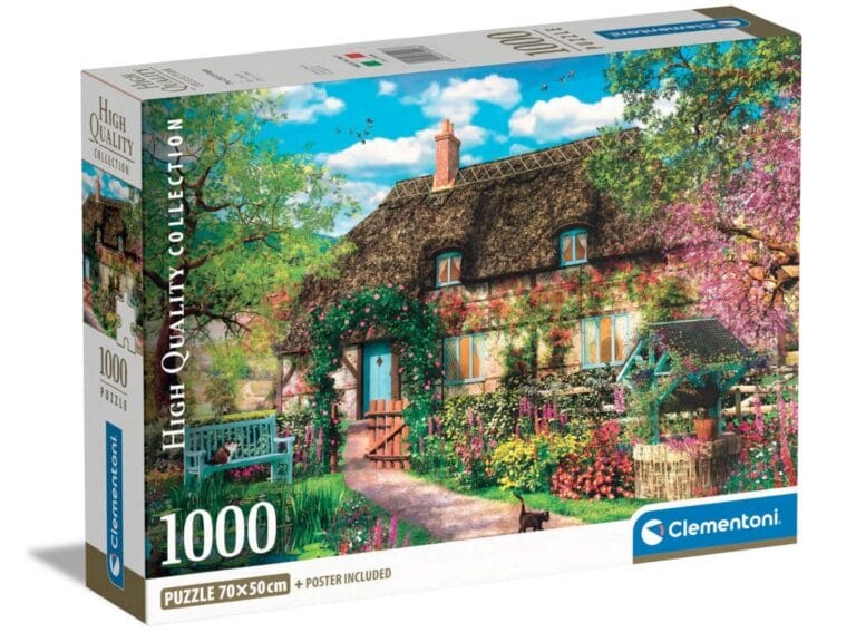 Clementoni High Quality Collection Puzzel + Poster Het Oude Huisje 1000 Stukjes