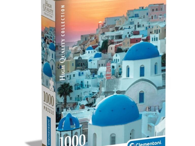 Clementoni High Quality Collection Puzzel + Poster Santorini 1000 Stukjes