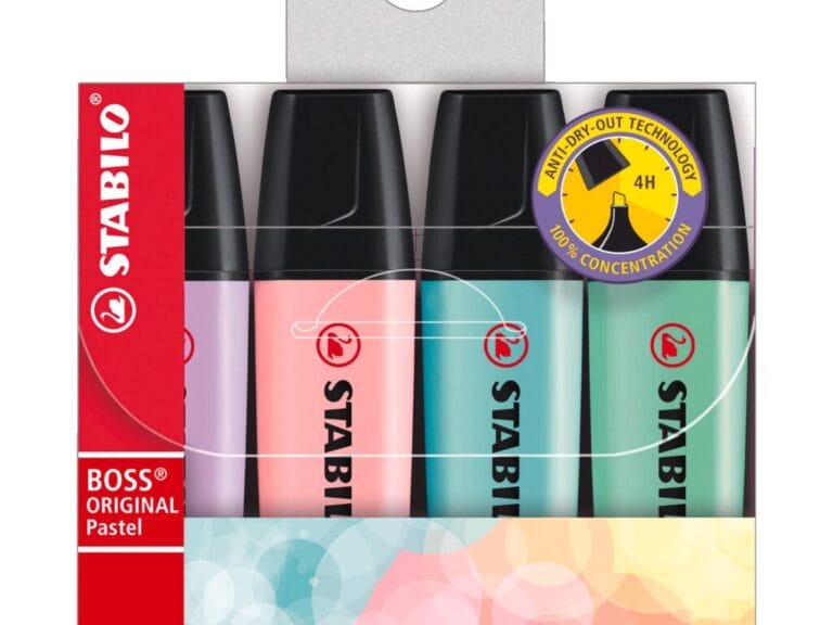 Stabilo Boss Original Markeerstiften Pastel 4 Stuks