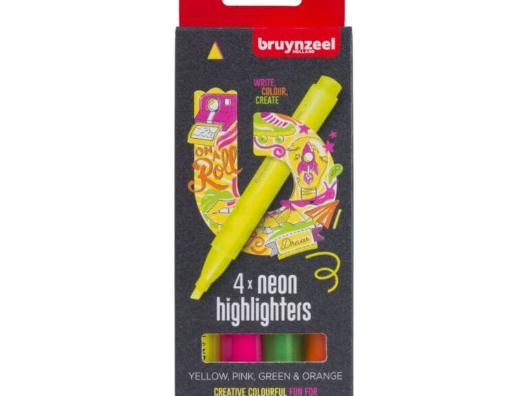 Bruynzeel Markeerstiften 4 Neon Kleuren