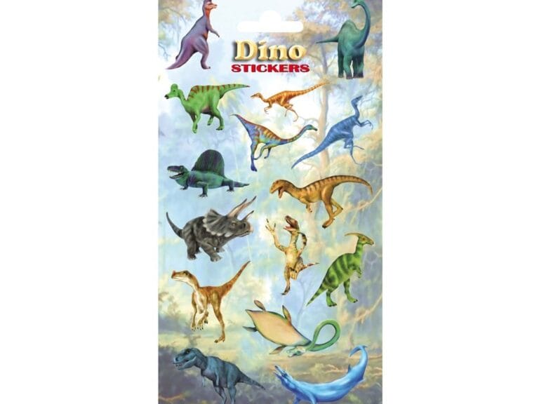 Dino Stickervel Doos 10 Stuks