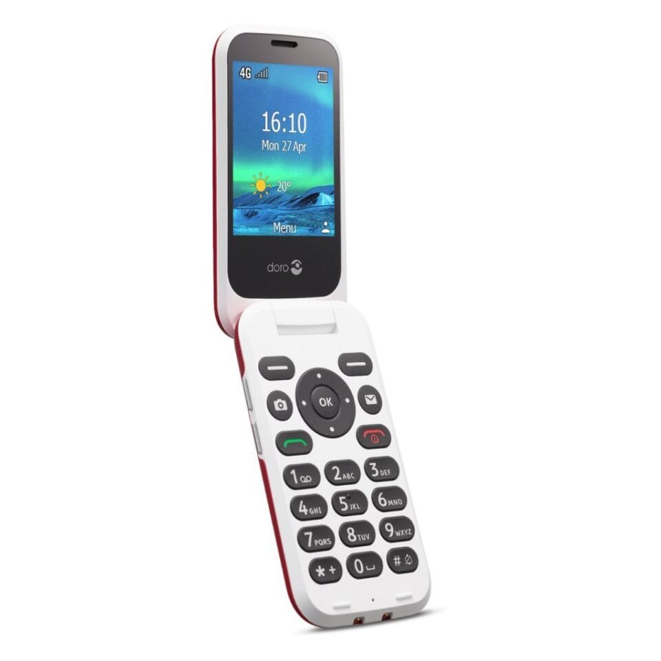 Doro 6820 Senioren GSM Wit/Rood