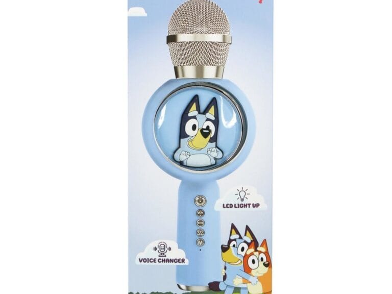 Bluey Karaoke Microfoon + Licht en Geluid Blauw