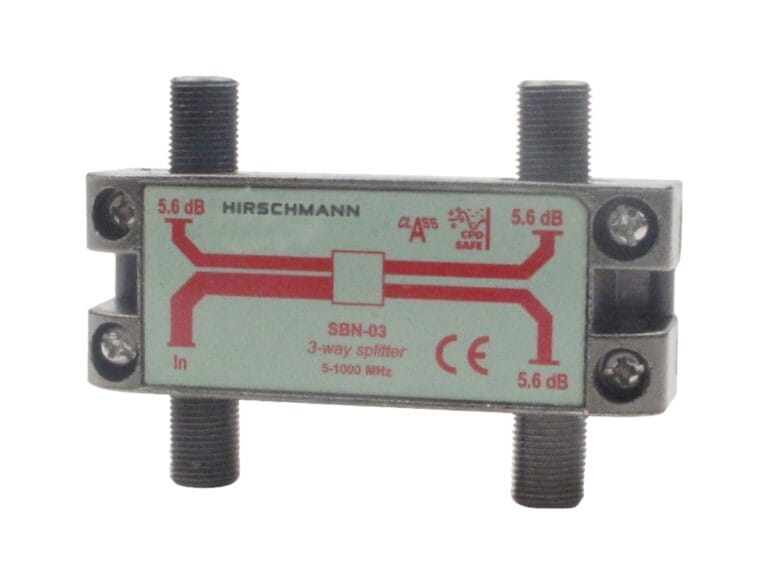 Hirschmann 695004596 Catv Splitter 5.6 Db / 5-1000 Mhz - 3 Uitgangen