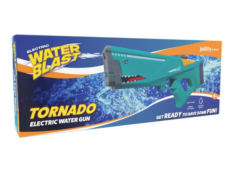 Waterblast Elektrische Waterpistool Tornado + 600 ml Bellenblaas Groen