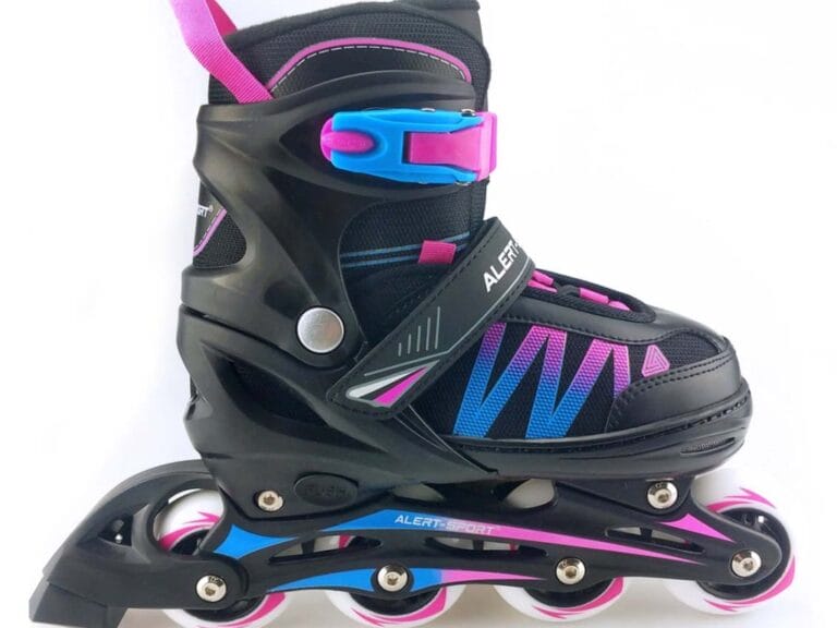 Alert Inline Skates Maat 31-34 Roze/Blauw/Zwart