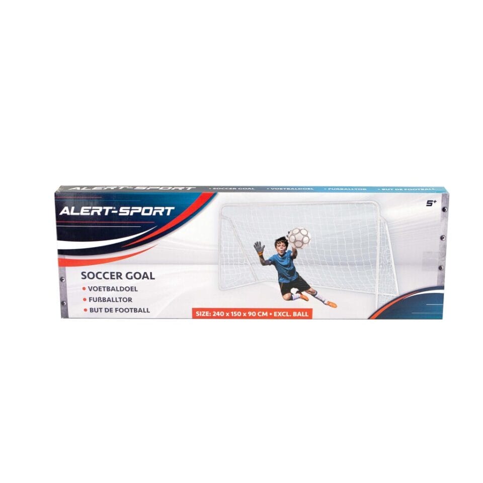 Alert Sport Voetbaldoel 240x150x90 cm Wit