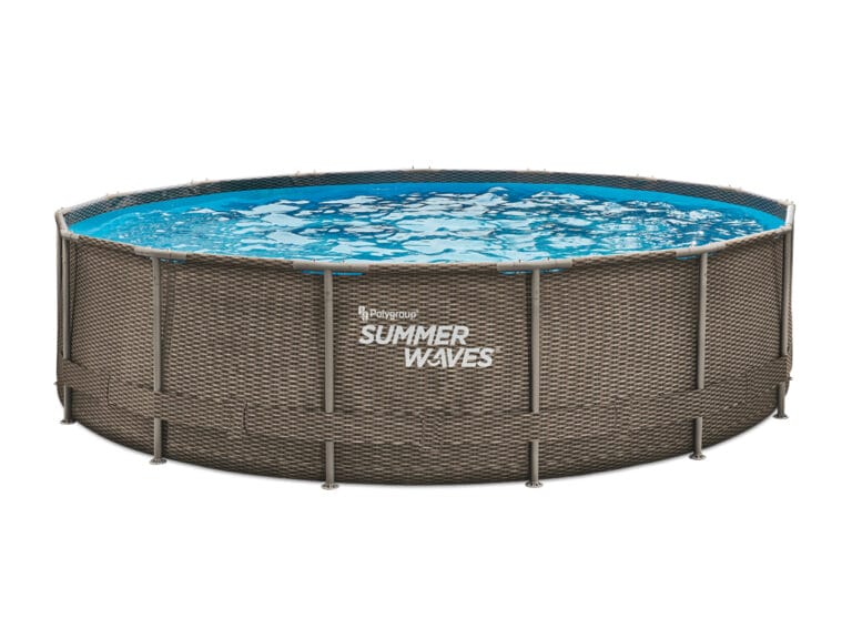 Summer Waves Zwembad Active Frame 457 X 106 Cm Dark Double Rattan + Filterpomp