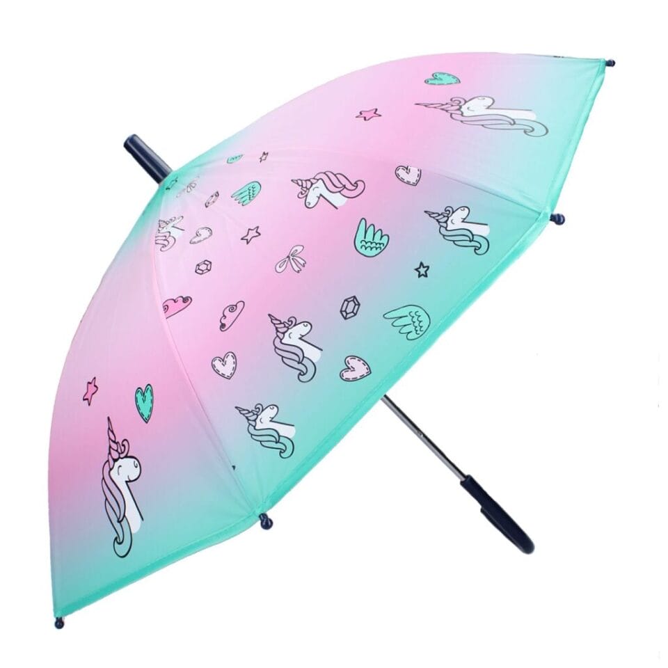 Eenhoorn Paraplu Roze/Blauw