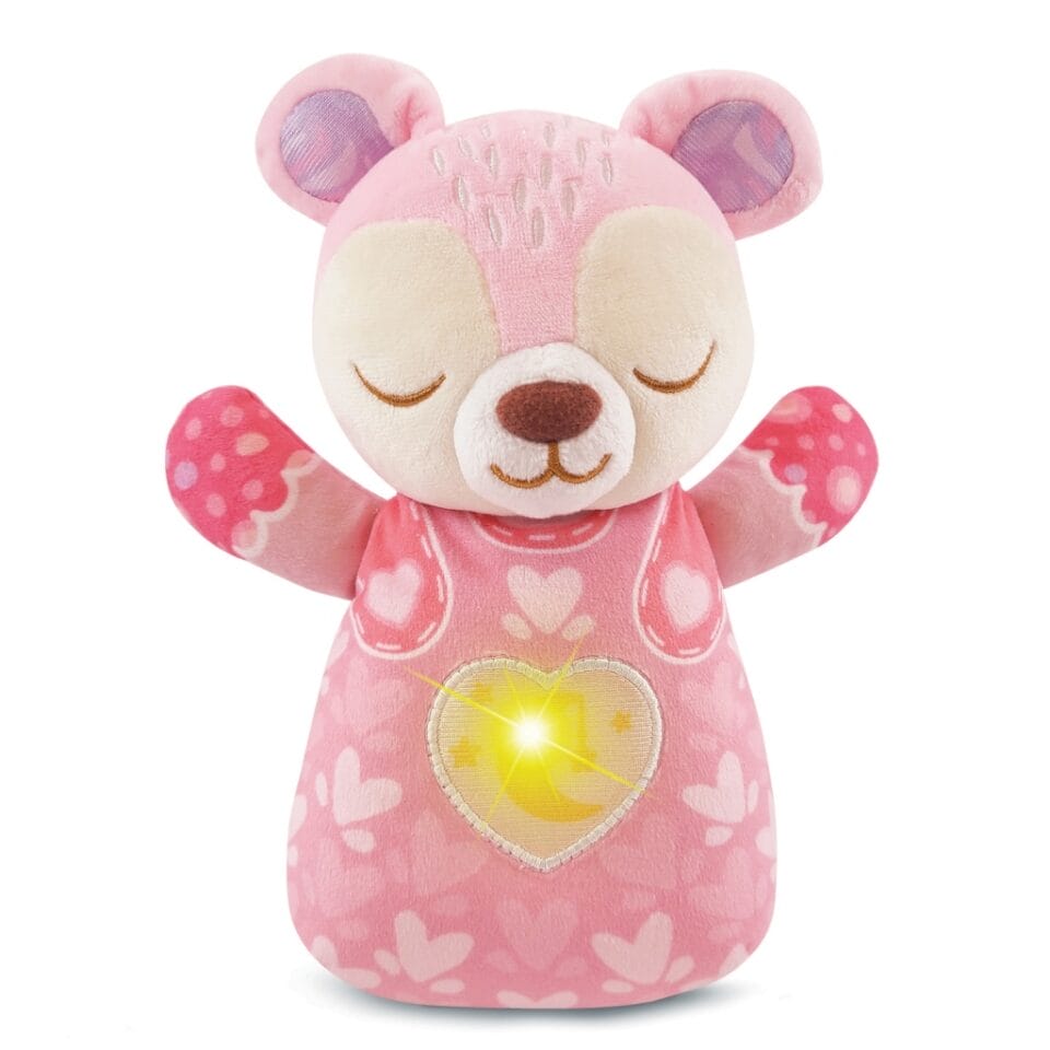 VTech Baby Dromenland Knuffel Beertje + Licht en Geluid Roze