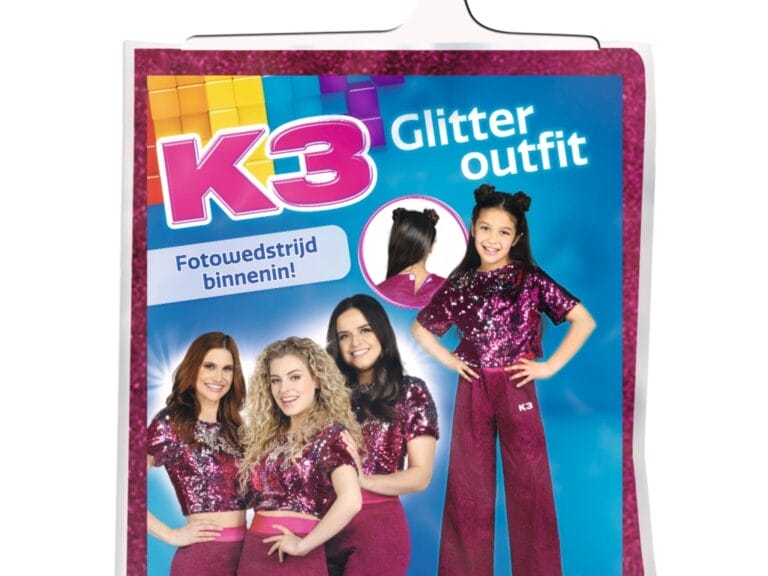K3 Glitter Outfit 3-5 Jaar Roze